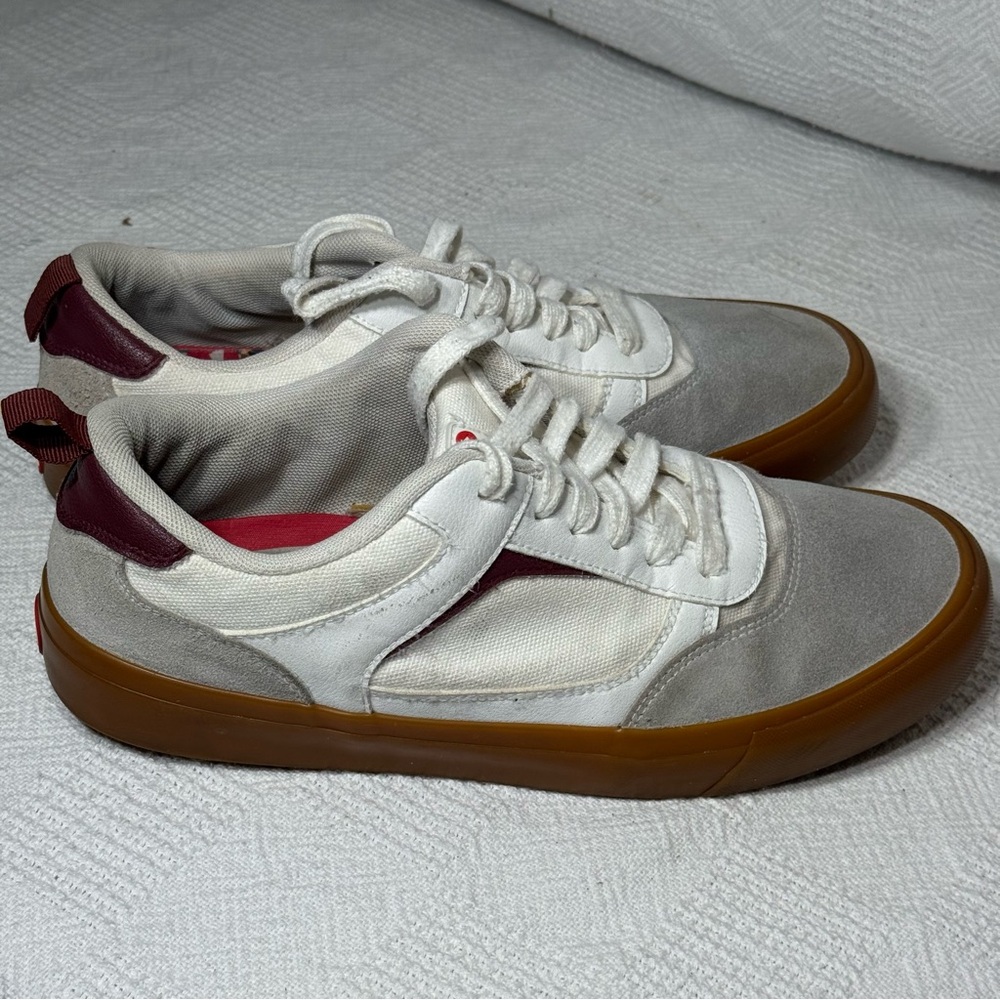 Airwalk Huntington Lace‎ Up Sneakers Men’s  Size 10 Cream White Skate Skateboard